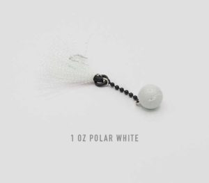 1 oz Polar White Nekid Ball Jigz