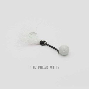 1 oz Polar White Nekid Ball Jigz