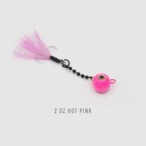 2oz Hot Pink Nekid Ball Jigz