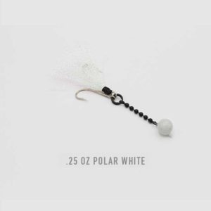 .25 oz Polar White Nekid Ball Jigz