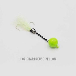 1 oz Chartreuse Yellow Nekid Ball Jigz