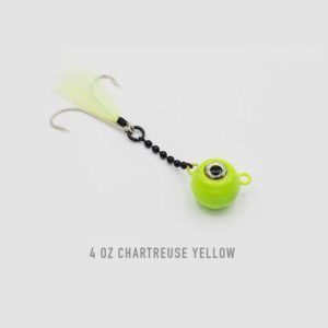 6 oz Chartreuse Yellow Nekid Ball Jigz