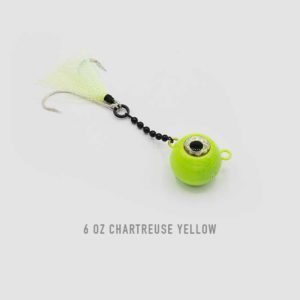 6 oz Chartreuse Yellow Nekid Ball Jigz