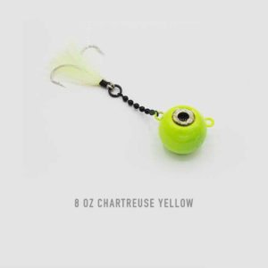 8 oz Chartreuse Yellow Nekid Ball Jigz