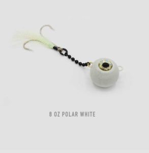 8 oz Polar White Nekid Ball Jigz