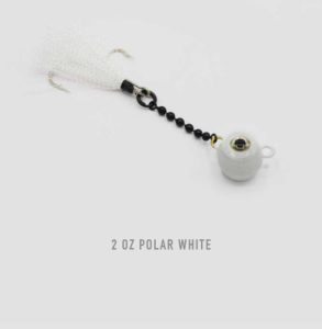 2 oz Polar White Nekid Ball Jigz